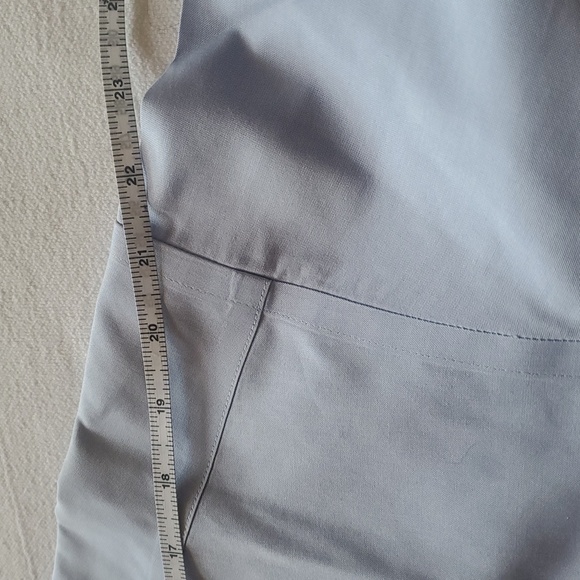 Roundtree & Yorke Gold Label Fitted NON Iron EZ Wash Dress Shirt in Blue Sz 16 - Picture 8 of 10